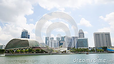 The Esplanade, in Marina Bay, Singapore. Editorial Stock Photo